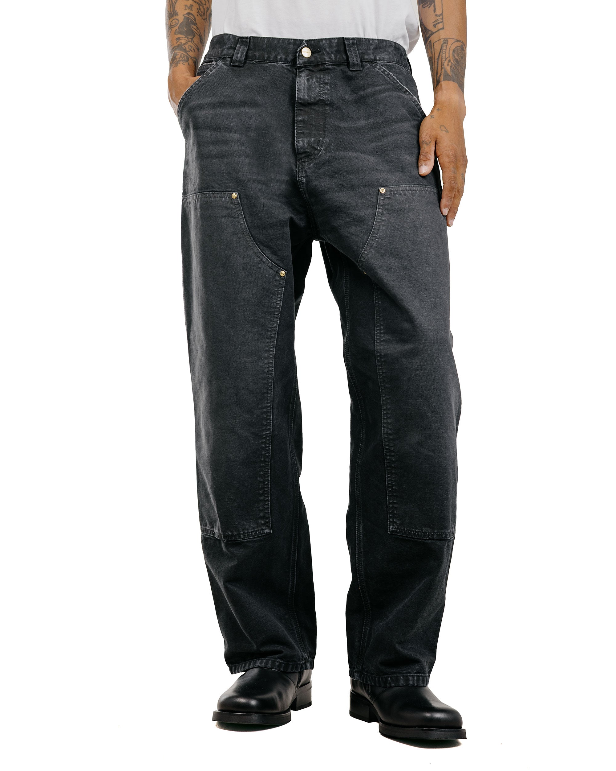 Carhartt W.I.P. OG Double Knee Pant Black Destroy Wash