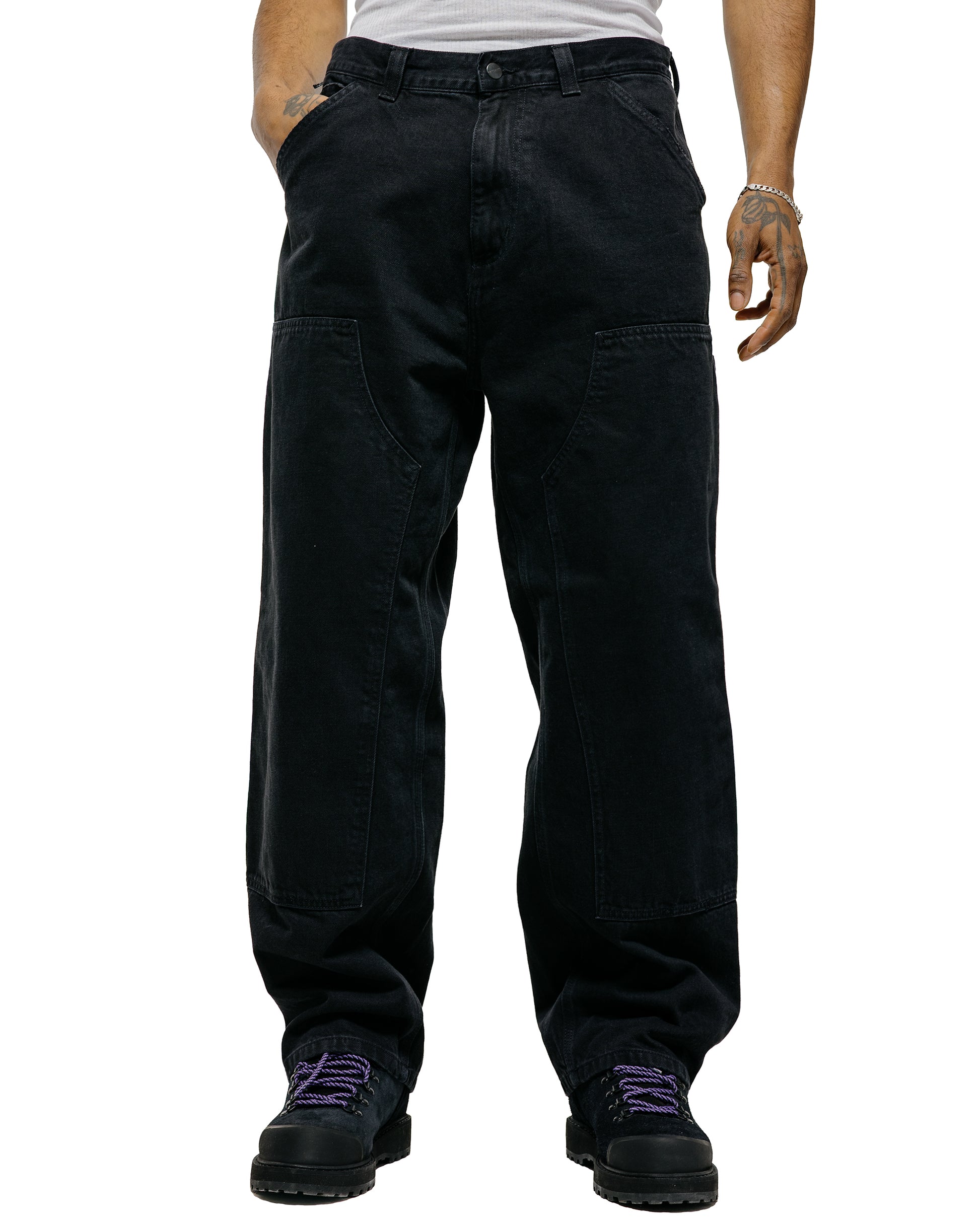 lost & found Carhartt Work In Progress Carhartt W.I.P. OG Double Knee Pant Black Grind Wash