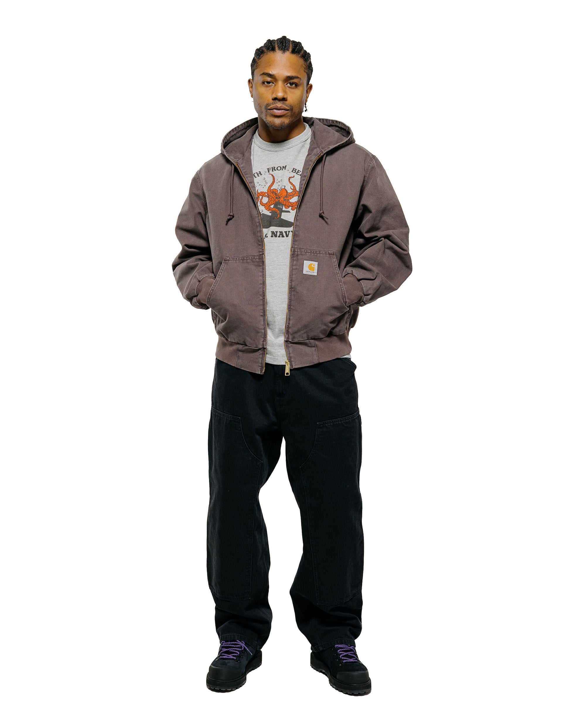 lost & found Carhartt Work In Progress Carhartt W.I.P. OG Double Knee Pant Black Grind Wash