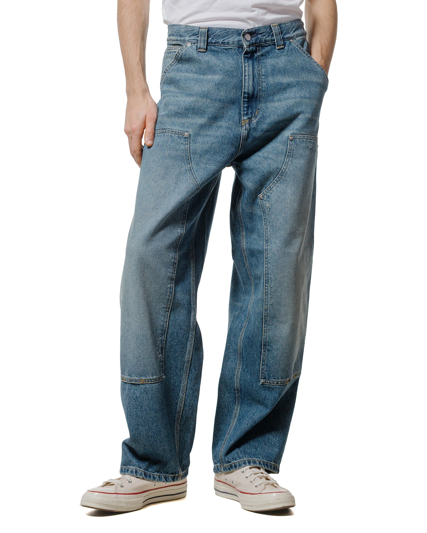Carhartt W.I.P. OG Double Knee Pant Blue Grind Wash