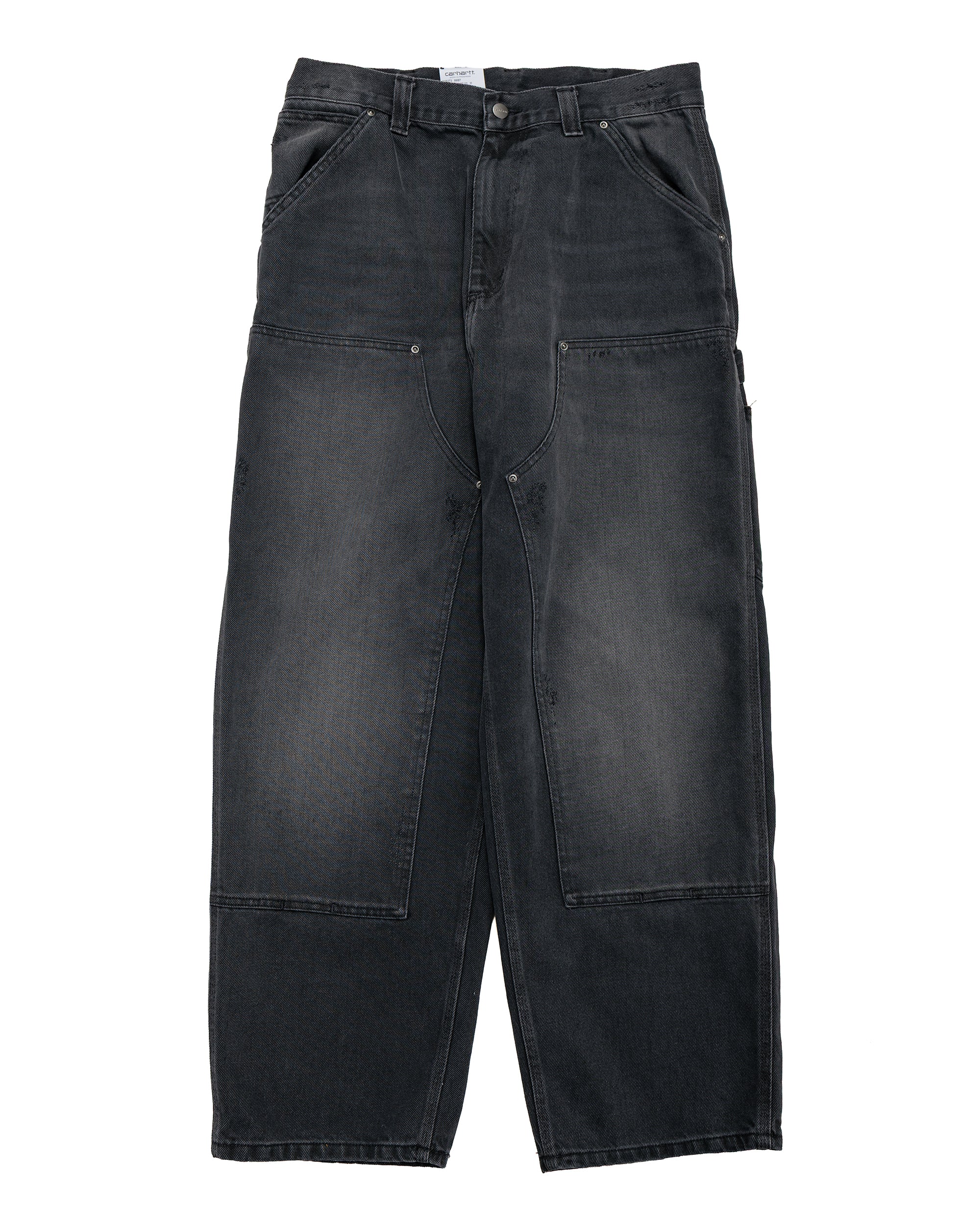 Carhartt WIP ダブルニーパンツ ブラックエイジドキャンバス Carhartt WIP ダブルニーパンツ ブラックエイジドキャンバス