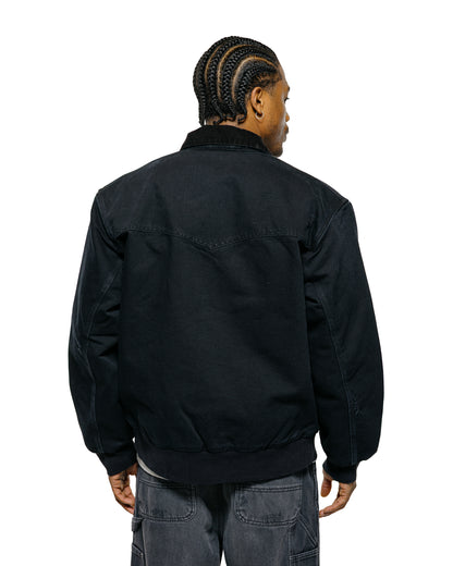 lost & found Carhartt Work In Progress Carhartt W.I.P. OG Santa Fe Coat Black/Black Grind Wash