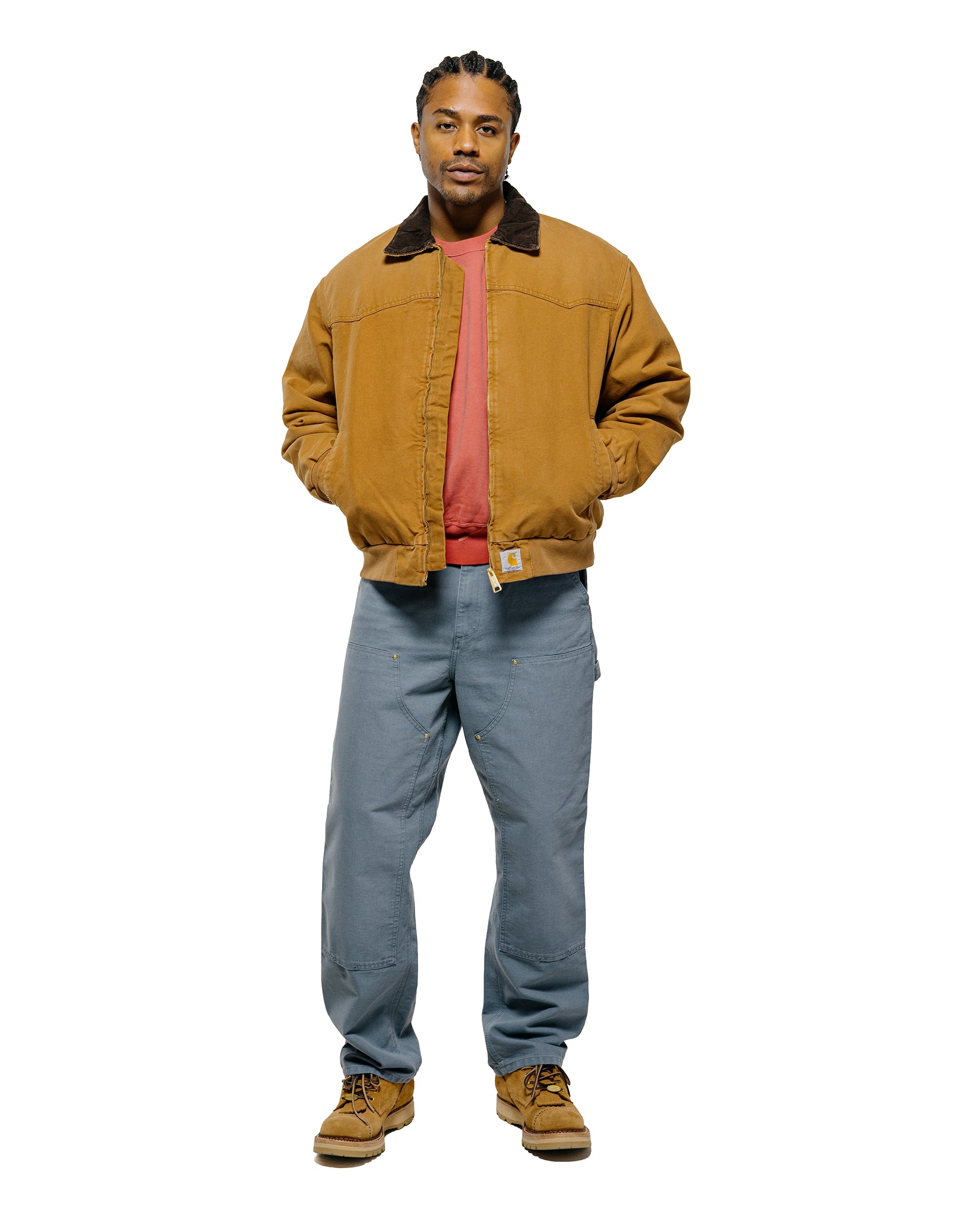 Carhartt W.I.P. OG Santa Fe Jacket Hamilton Brown/Tobacco Grind Wash Carhartt W.I.P. OG Santa Fe Jacket Hamilton Brown/Tobacco Grind Wash