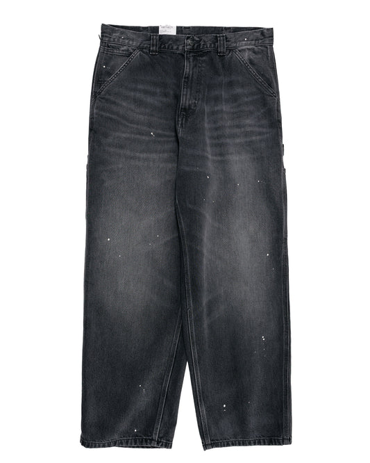 Carhartt W.I.P. OG Single Knee Pant Black Destroy Wash Splatter