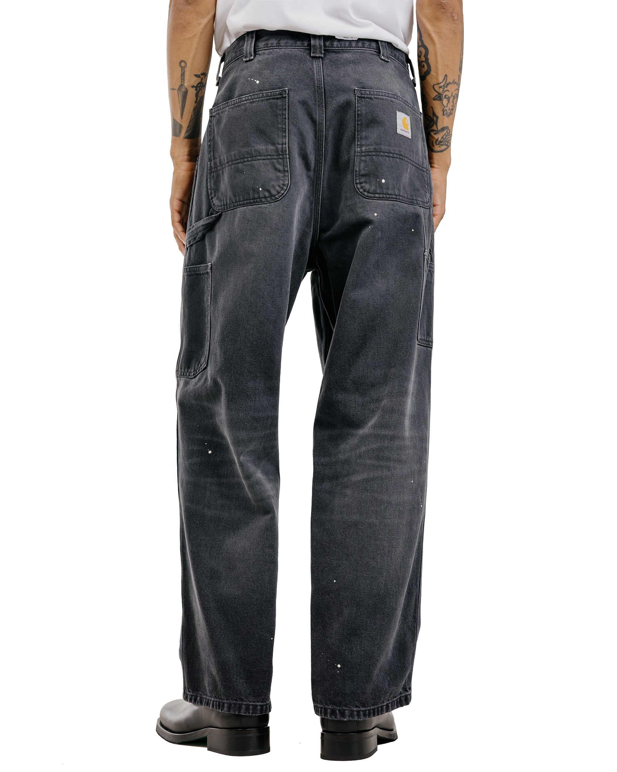 Carhartt W.I.P. OG Single Knee Pant Black Destroy Wash Splatter