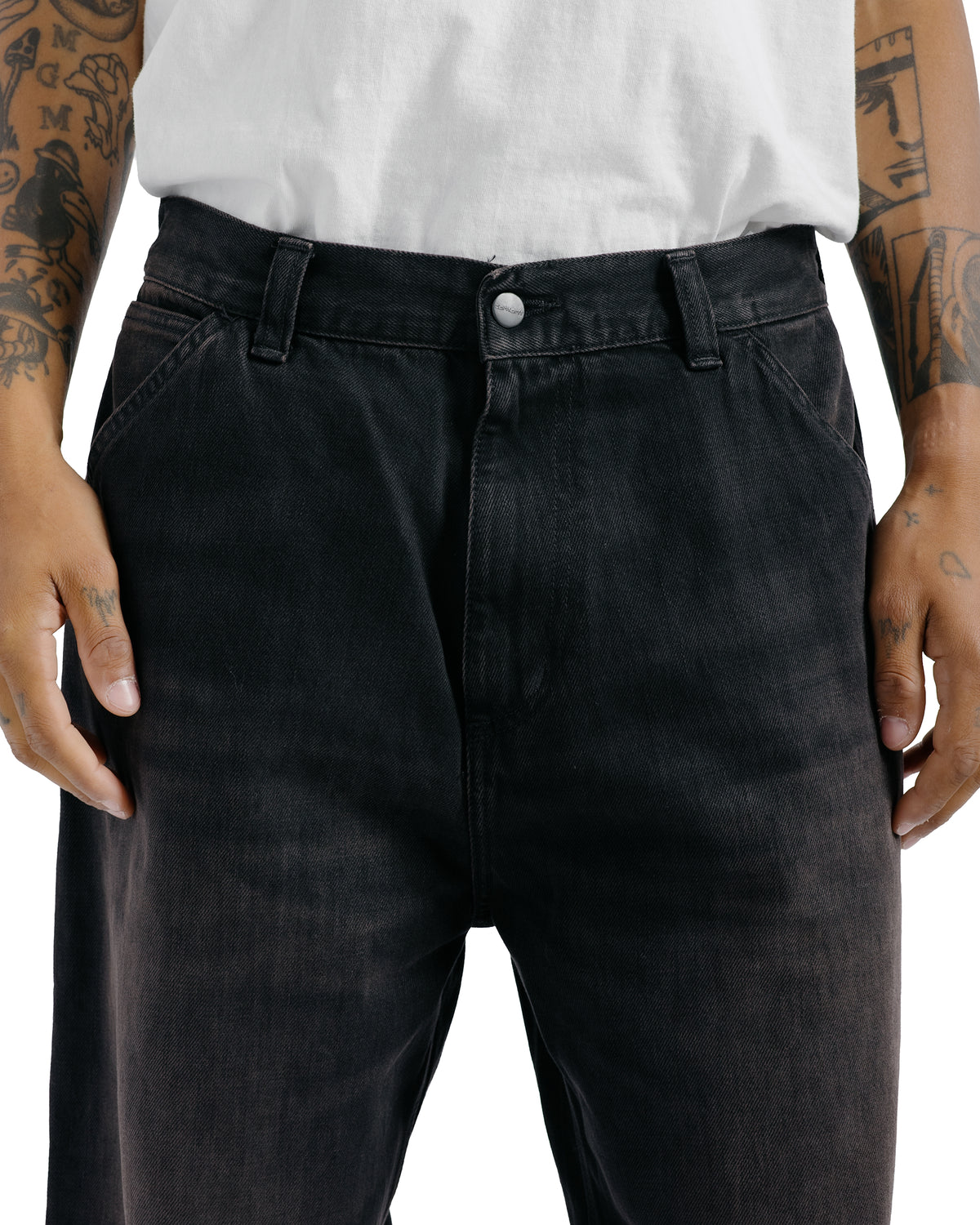 Carhartt W.I.P. OG Single Knee Pant Black Tobacco Used Wash