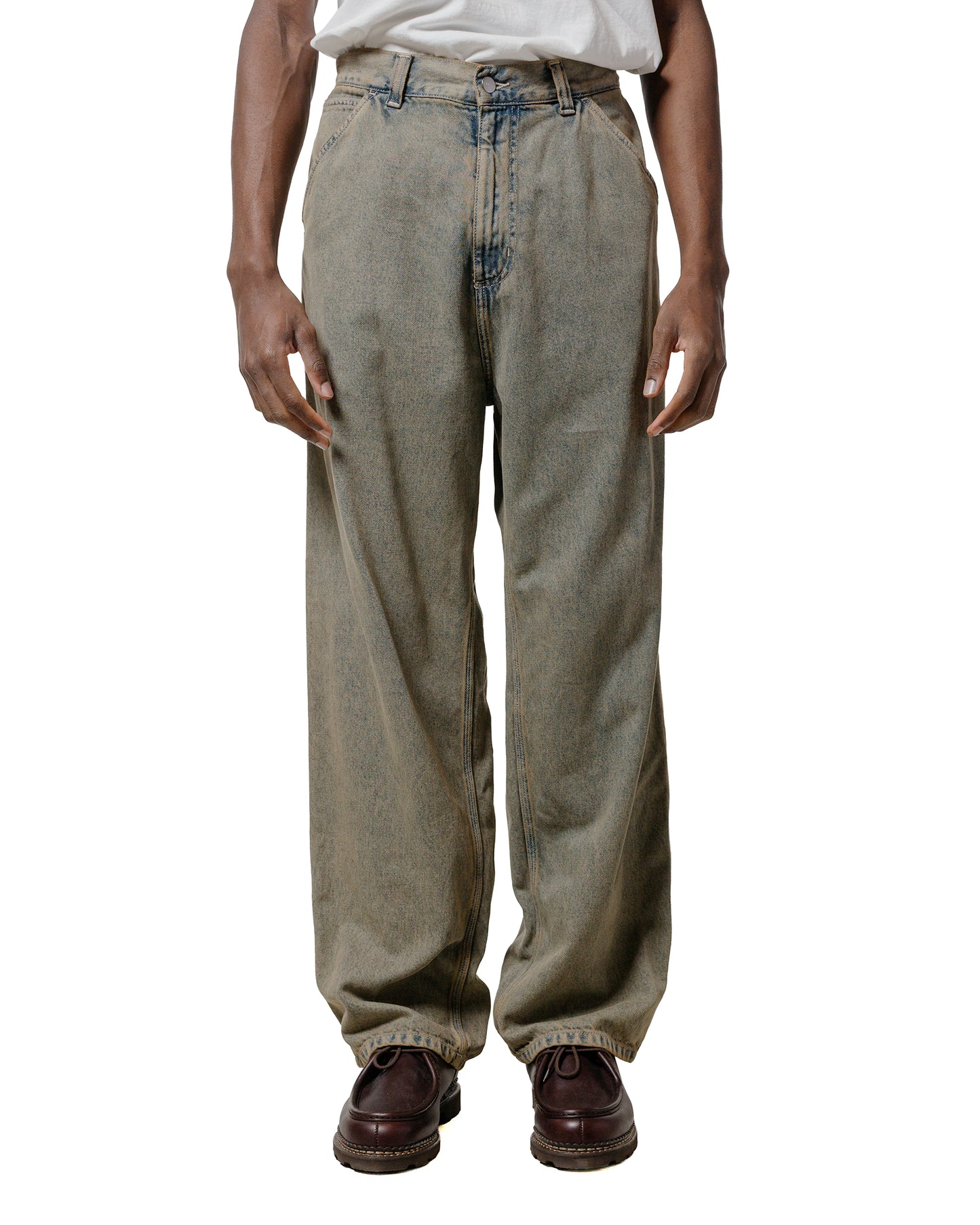 Carhartt W.I.P. OG Single Knee Pant Blue/Leather Garment Dyed