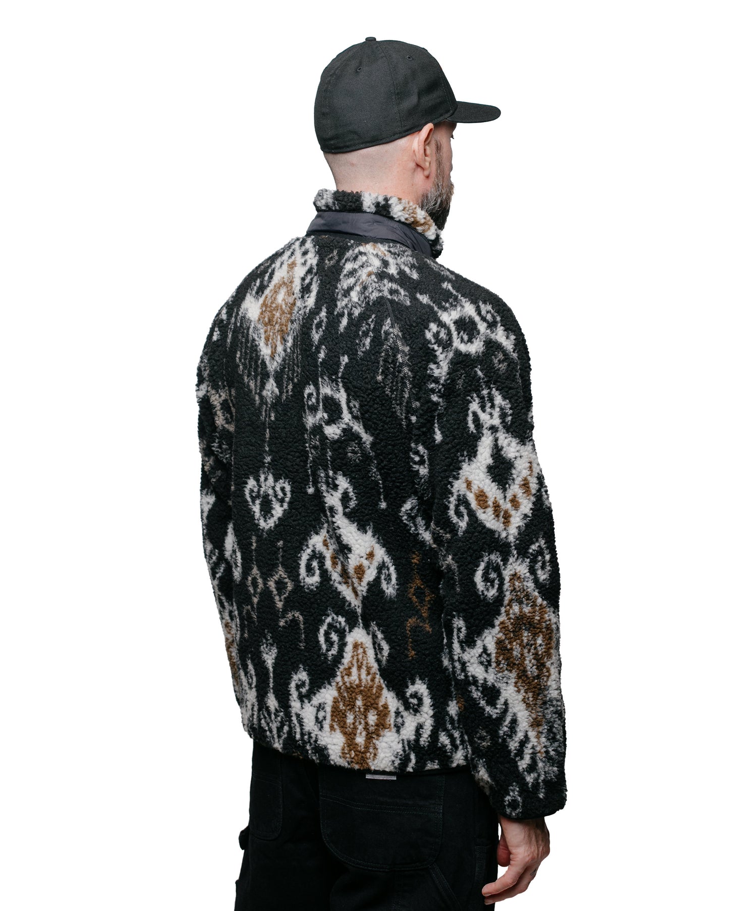 Carhartt W.I.P. Prentis Liner Baru Jacquard Black model back