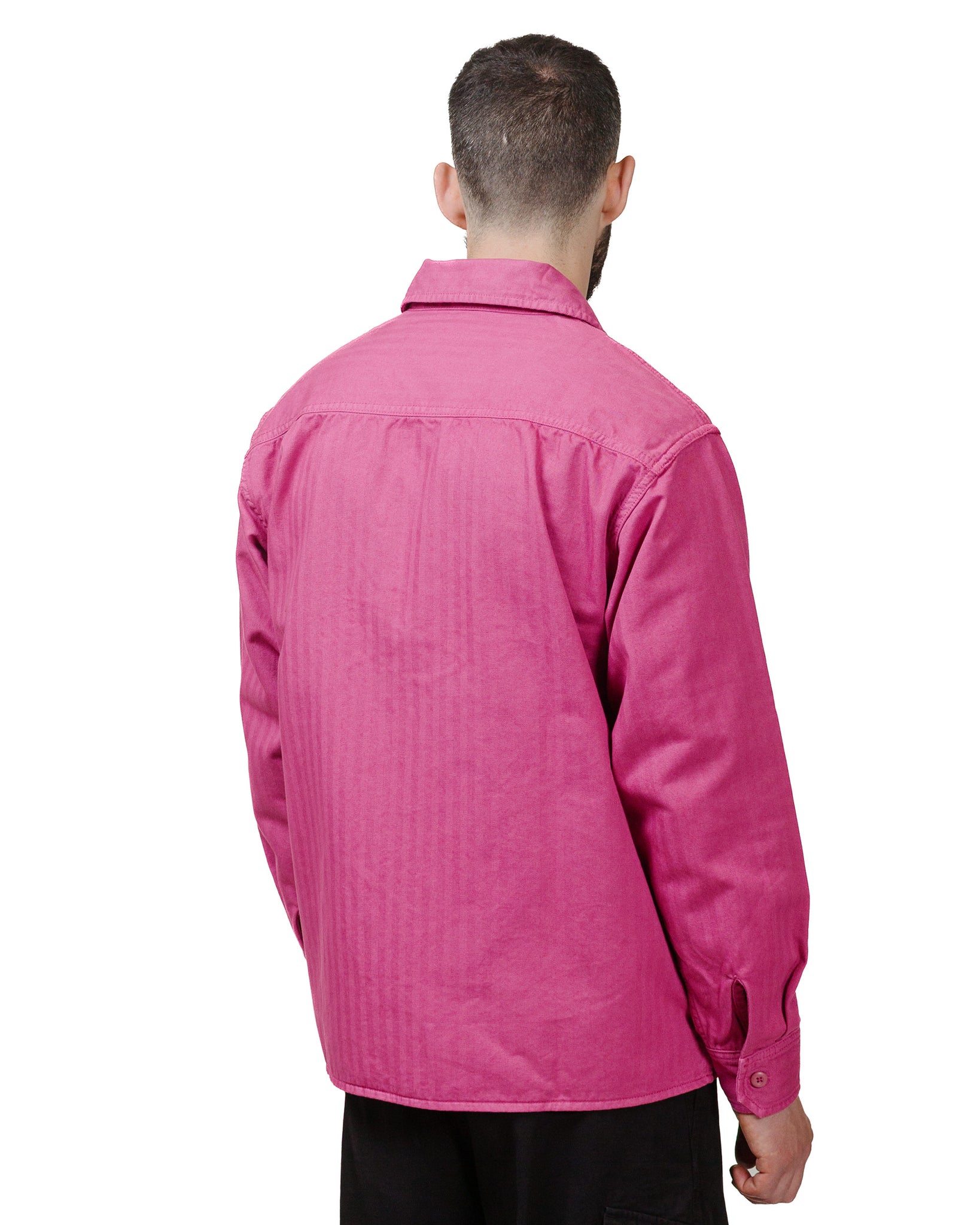 Carhartt W.I.P. Rainer Shirt Jacket Magenta Garment Dyed model back