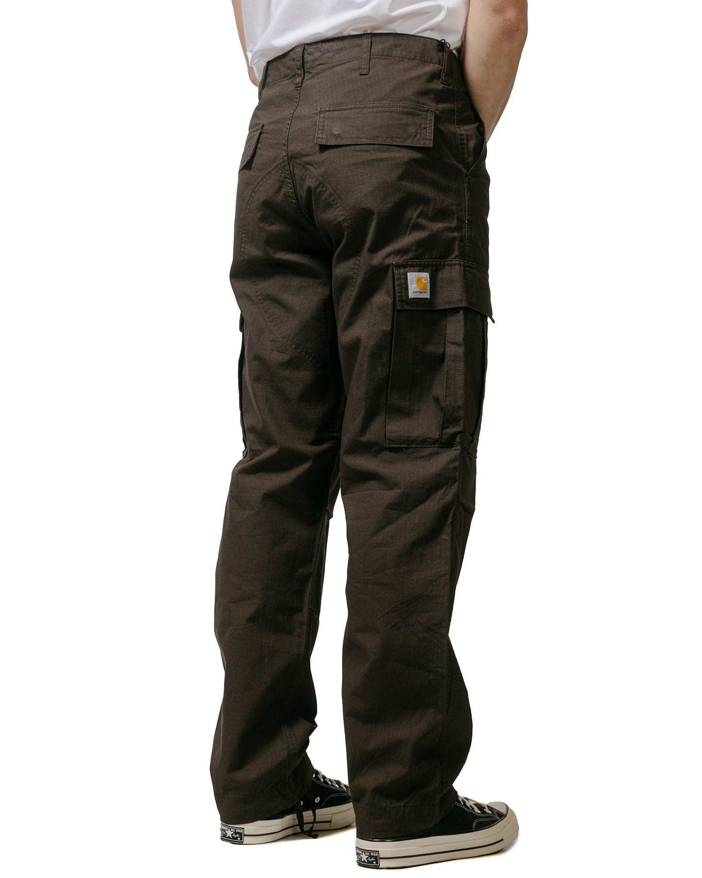 Carhartt W.I.P. Regular Cargo Pant Ripstop Tobacco Rinsed model back