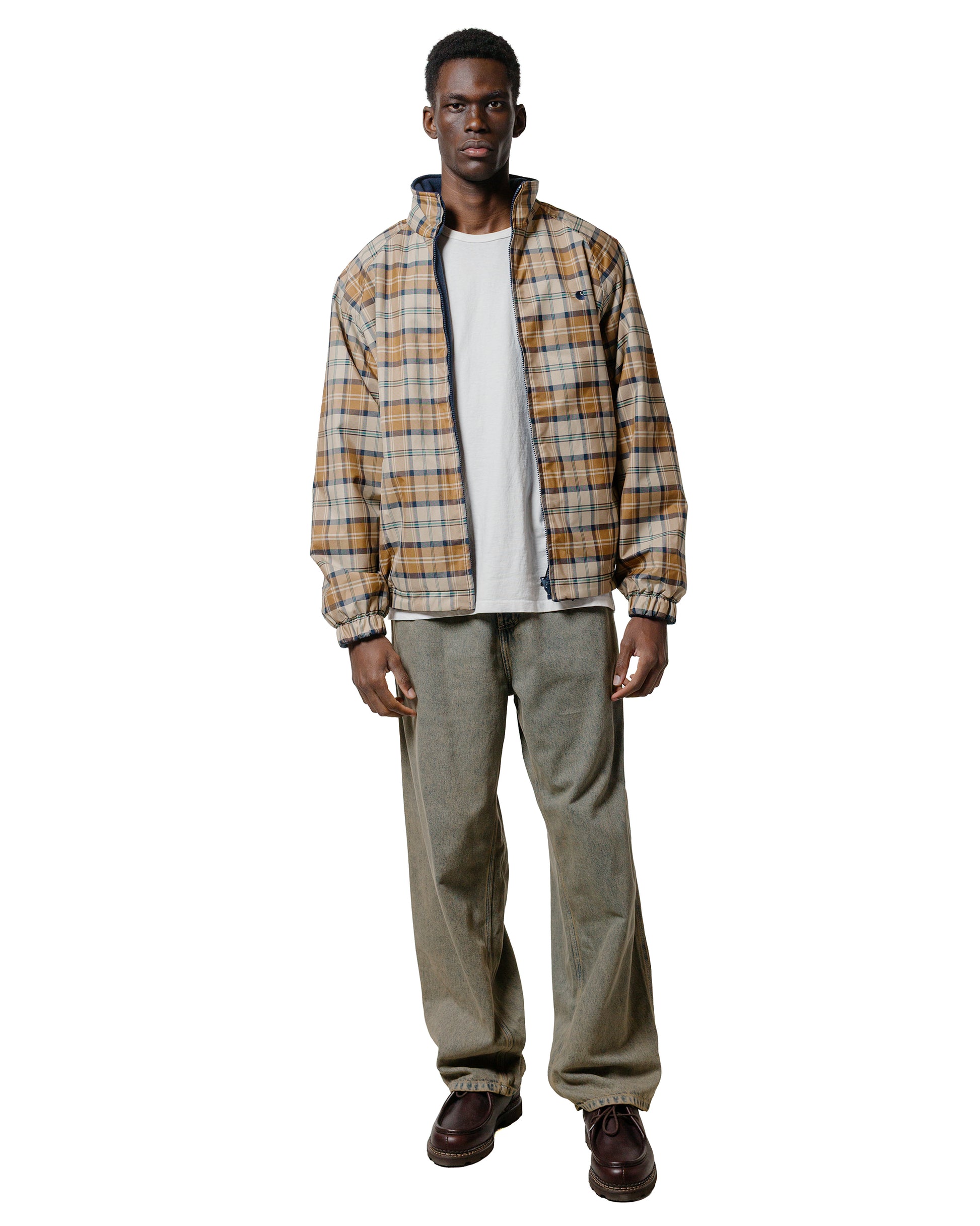 Carhartt W.I.P. Reversible Planner Check Jacket Wall/Air Force Blue