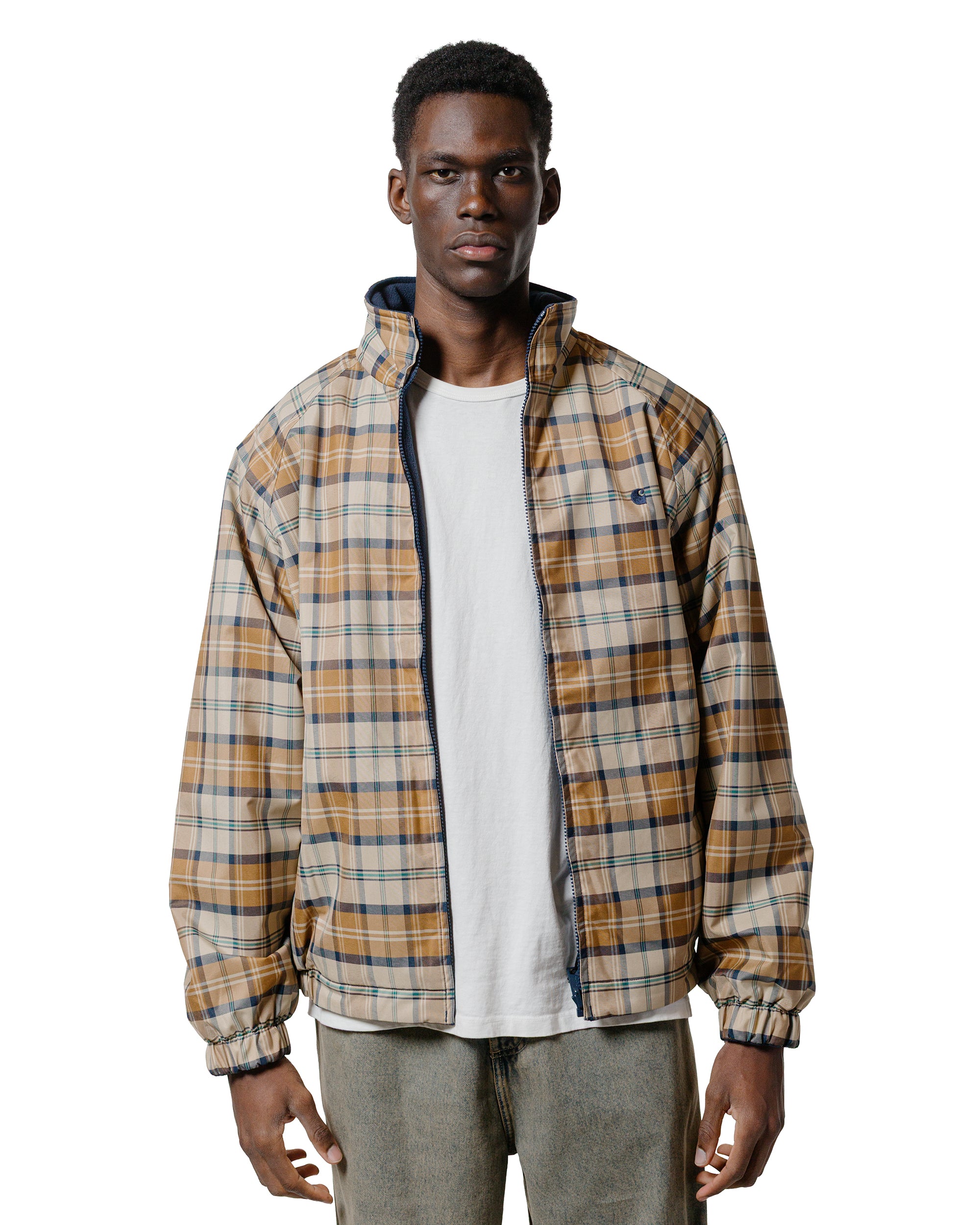 Carhartt W.I.P. Reversible Planer Check Jacket Wall/Air Force Blue