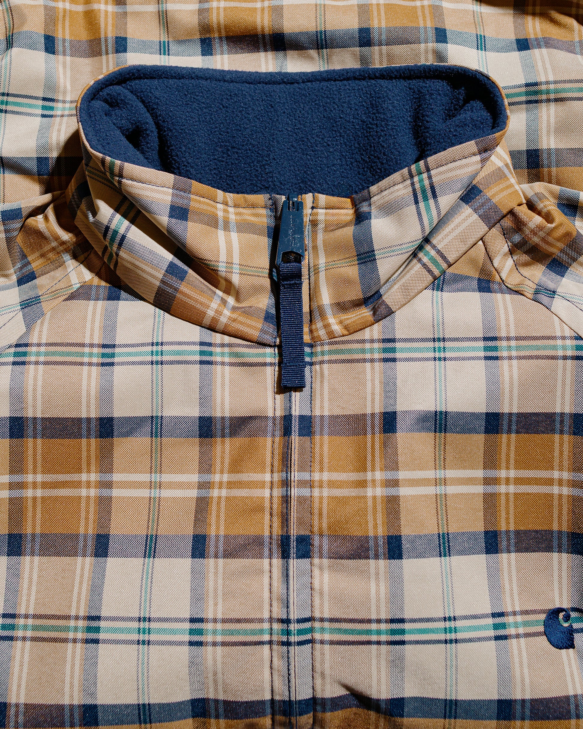 Carhartt W.I.P. Reversible Planner Check Jacket Wall/Air Force Blue