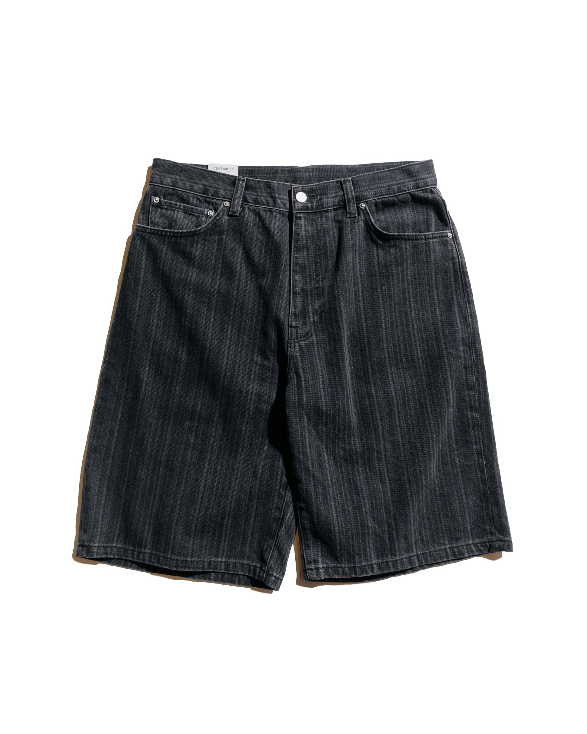 Carhartt W.I.P. Rylan Stripe Short Black Stone Washed