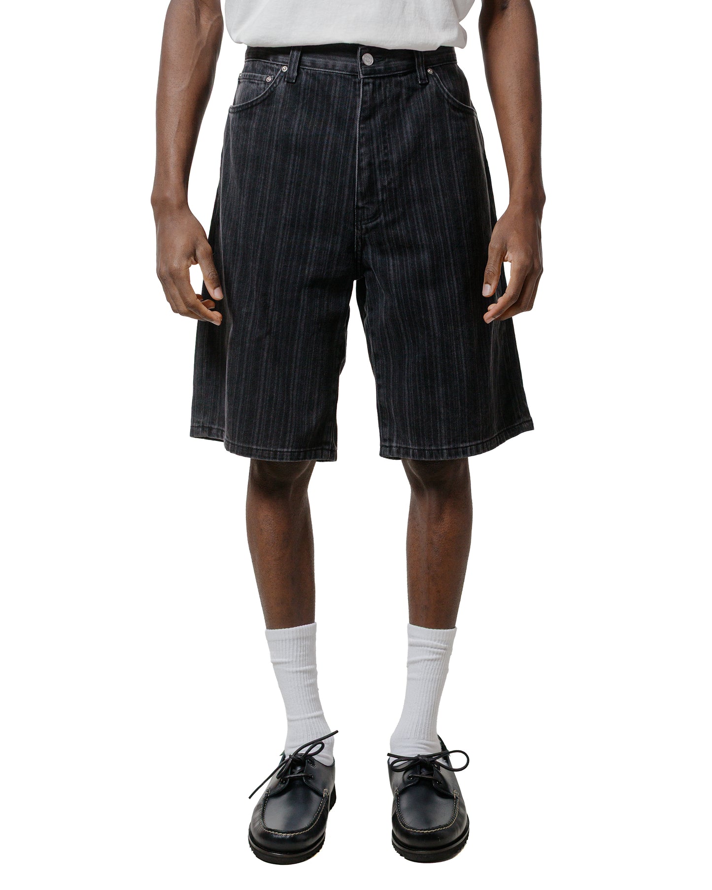 Carhartt W.I.P. Rylan Stripe Short Black Stone Washed