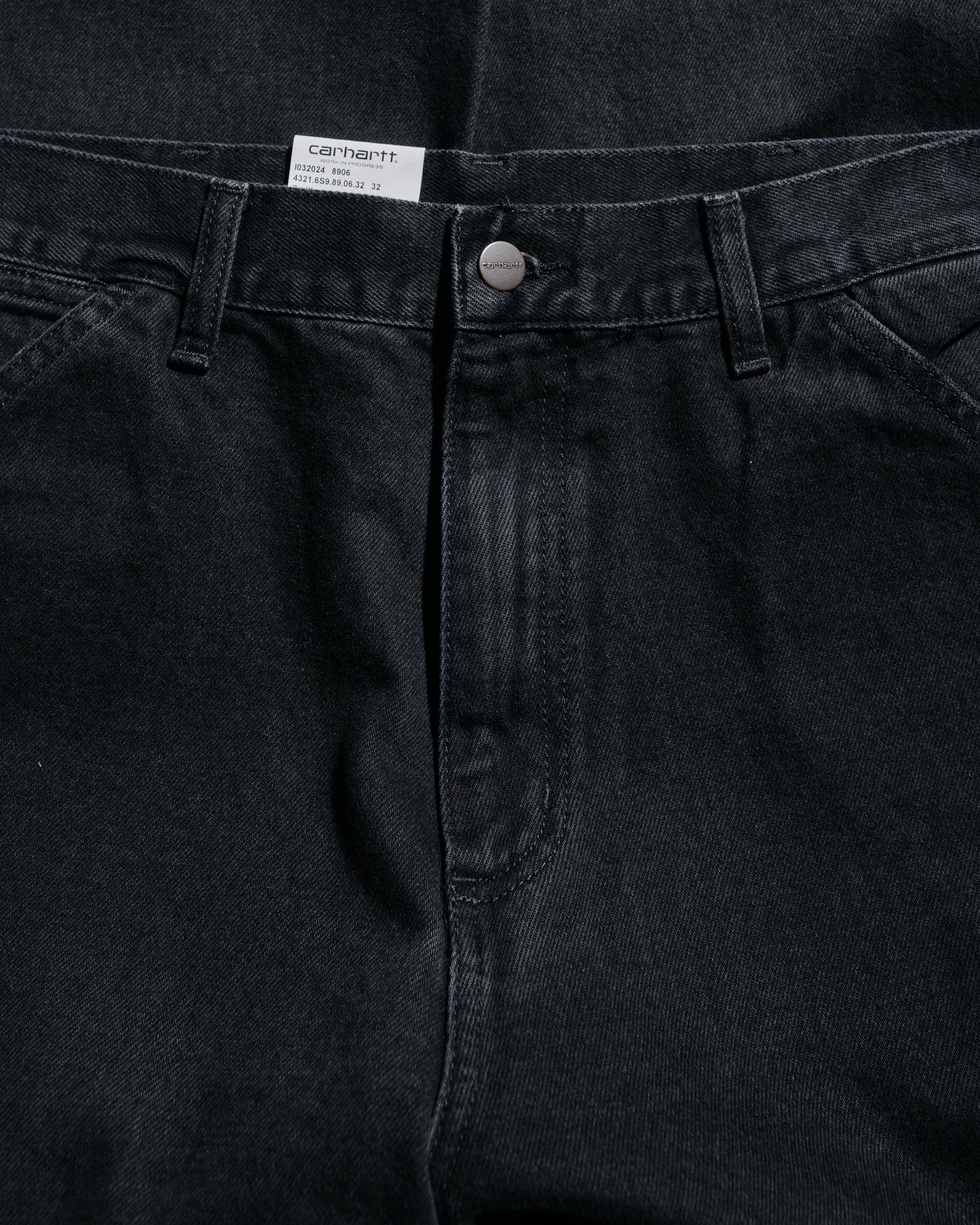 Carhartt W.I.P. Single Knee Pant Black Stone Washed