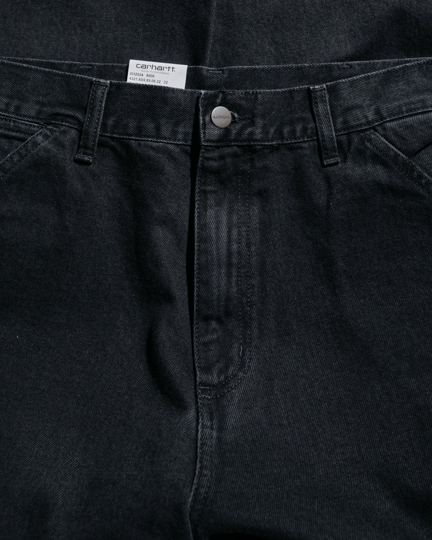 Carhartt W.I.P. Single Knee Pant Black Stone Washed