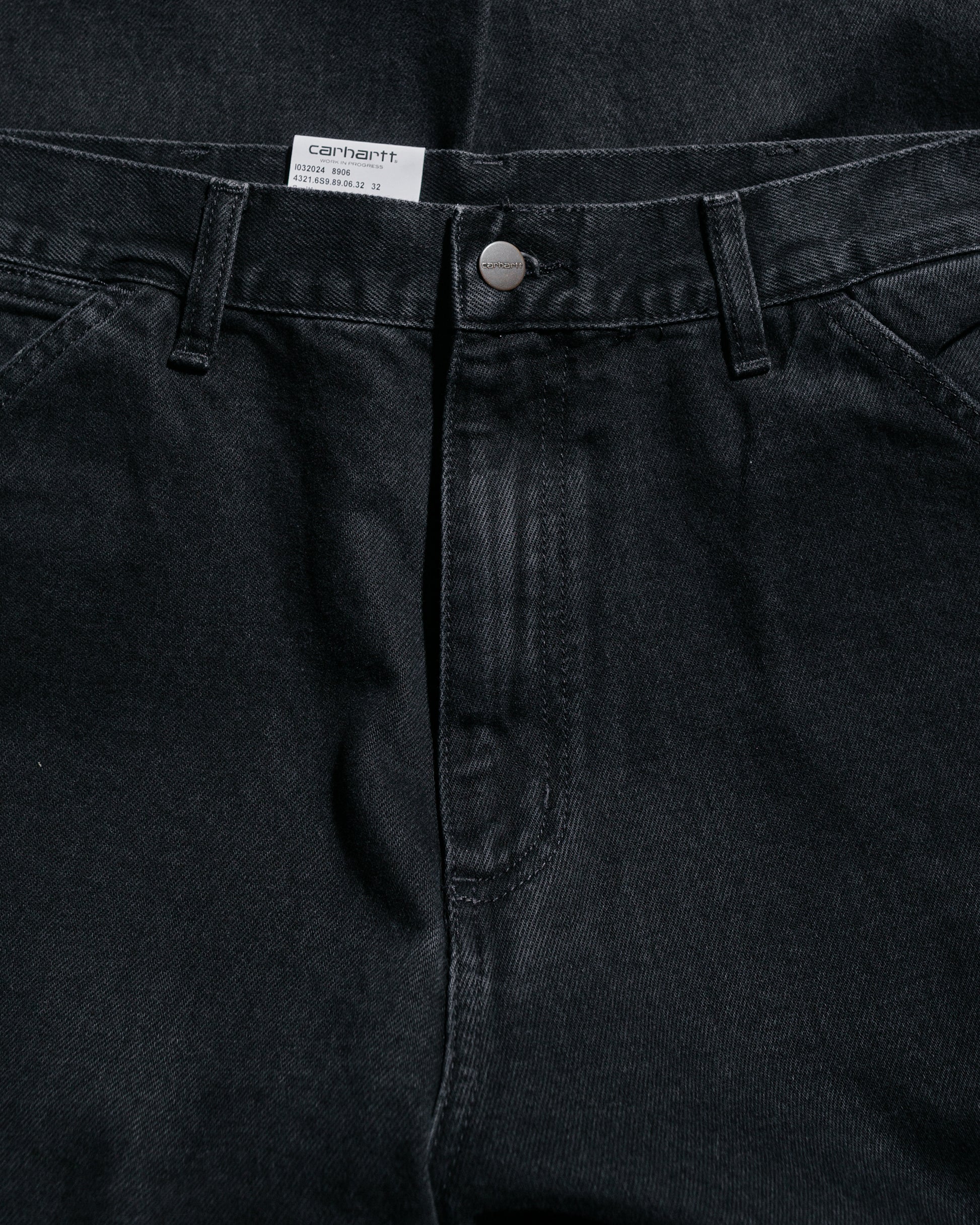 Carhartt W.I.P. Single Knee Pant Black Stone Washed