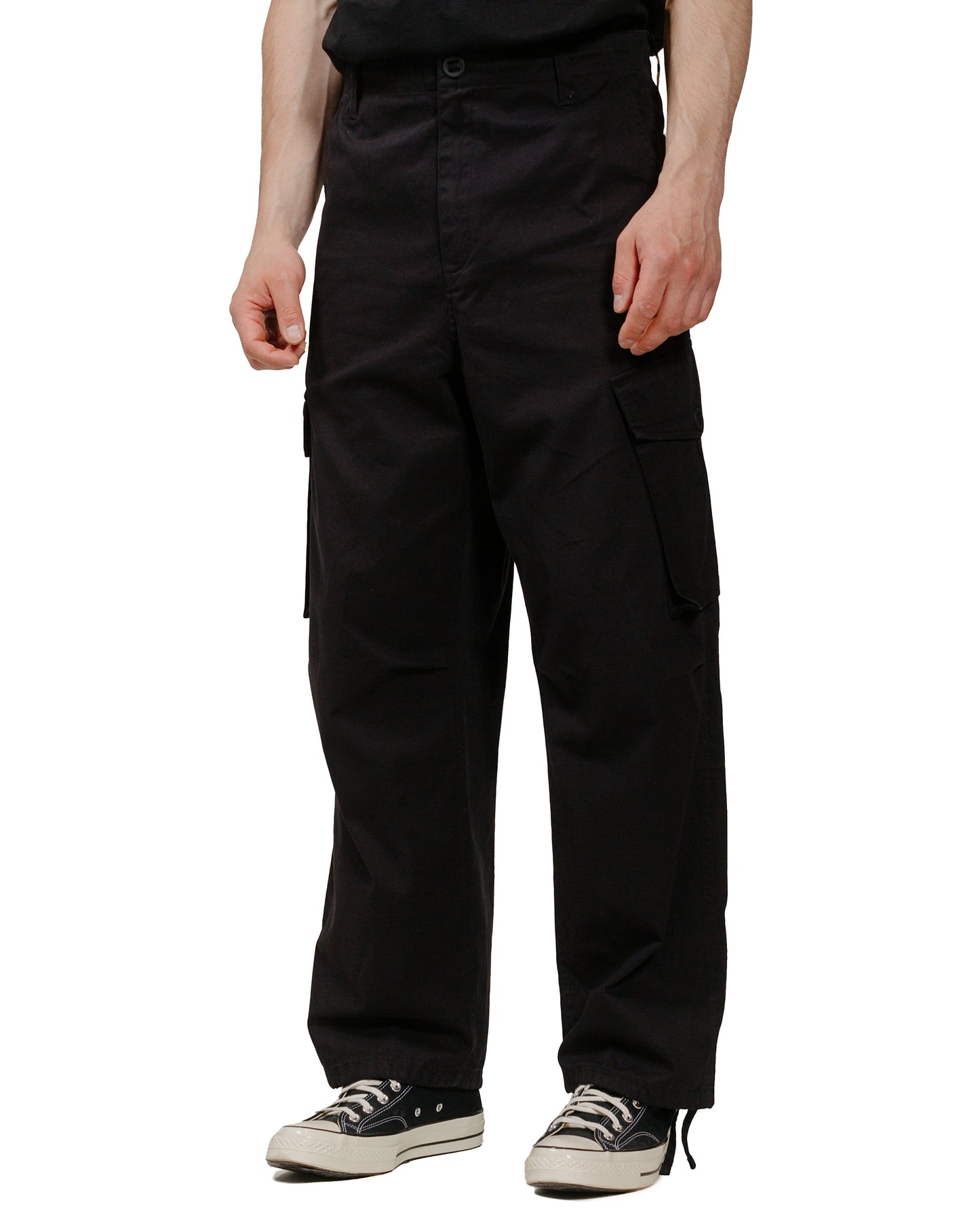 Carhartt W.I.P. Unity Pant Black Heavy Enzyme Wash model front