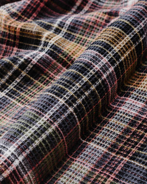 Carhartt W.I.P L/S Valmon Check Shirt Hamilton Brown Fabric