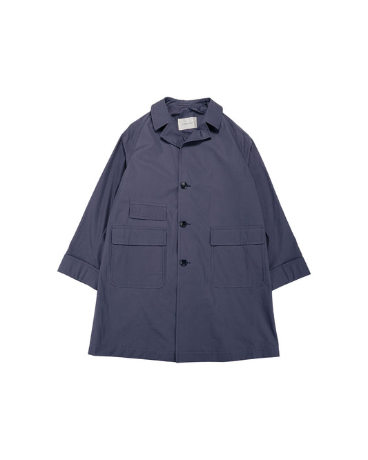 Cohérence Corb II Weather Resistant Cotton Light Over Coat Slate Blue