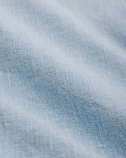 Cohérence Abiquiu 10oz Logger Selvedge Denim Shirt Aqua Blue