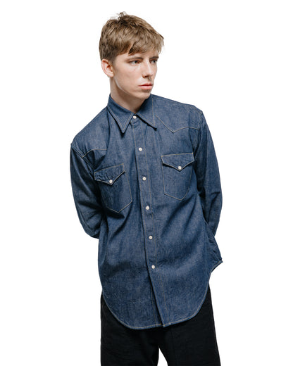 Cohérence Abiquiu 10oz Logger Selvedge Denim Shirt Indigo