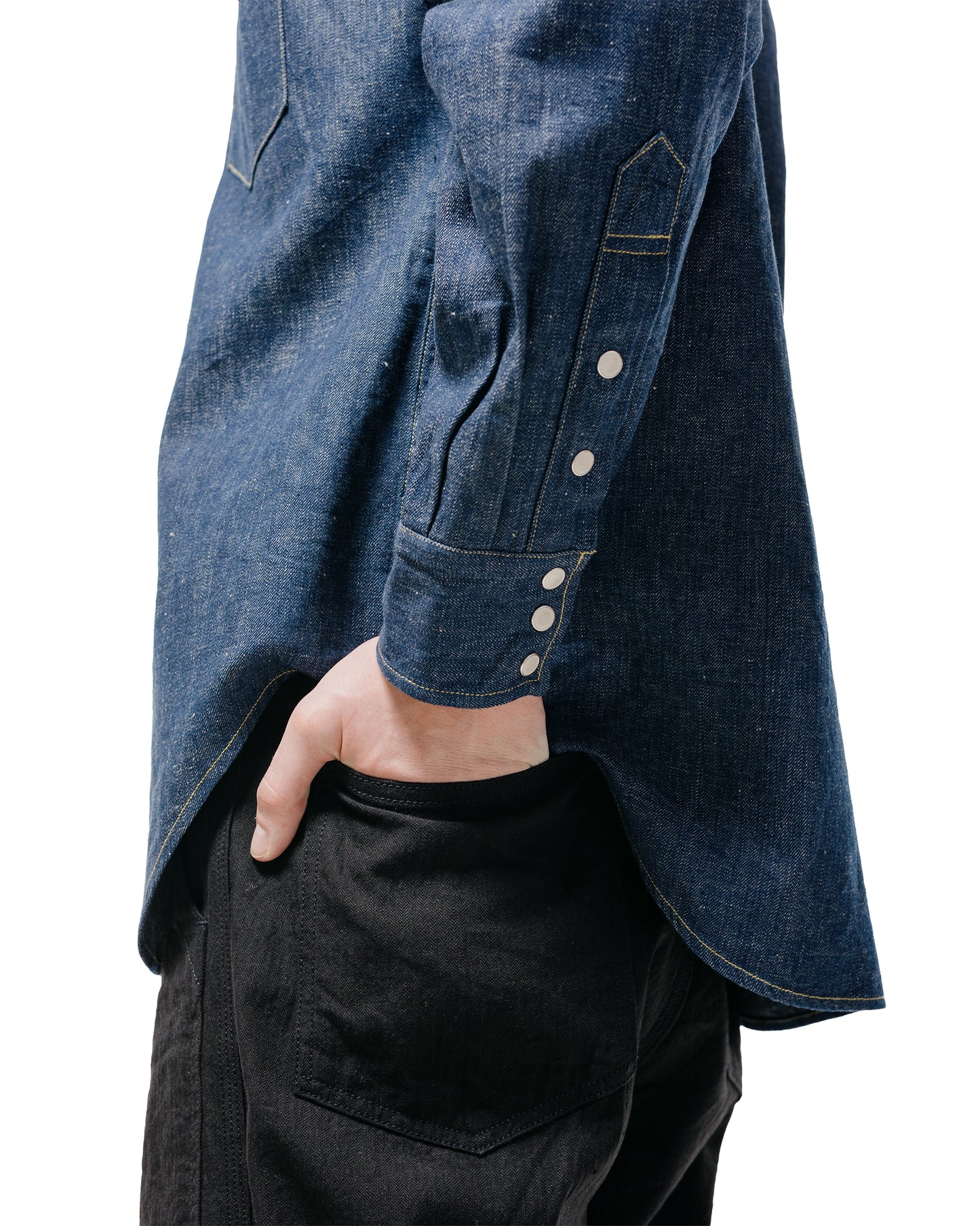 Cohérence Abiquiu 10oz Logger Selvedge Denim Shirt Indigo