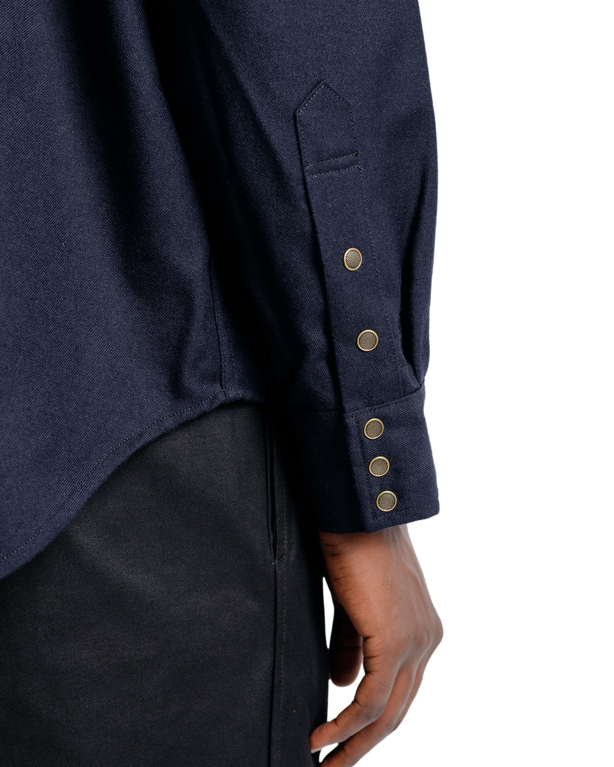 Cohérence Abiquiu Rover Wool Twill D. Blue