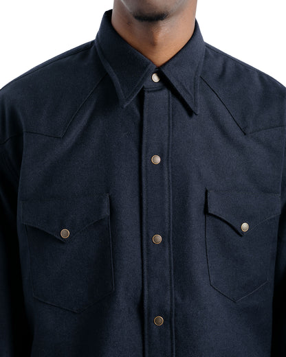 Cohérence Abiquiu Rover Wool Twill D. Blue