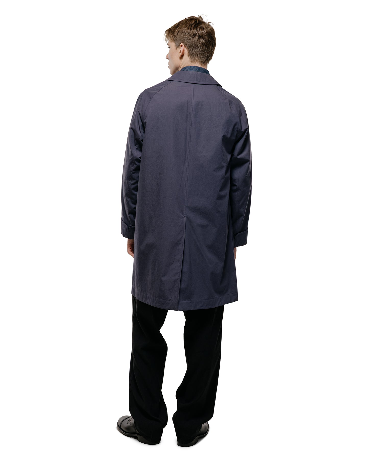 Cohérence Corb II Weather Resistant Cotton Light Over Coat Slate Blue