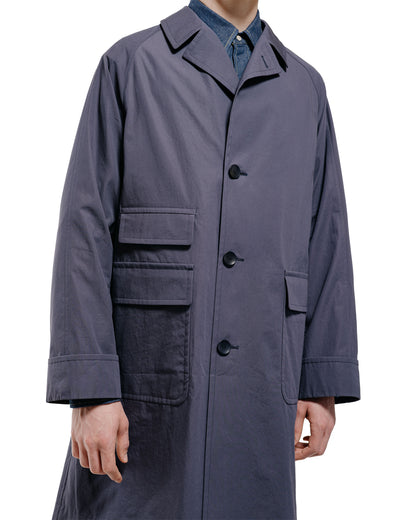 Cohérence Corb II Weather Resistant Cotton Light Over Coat Slate Blue