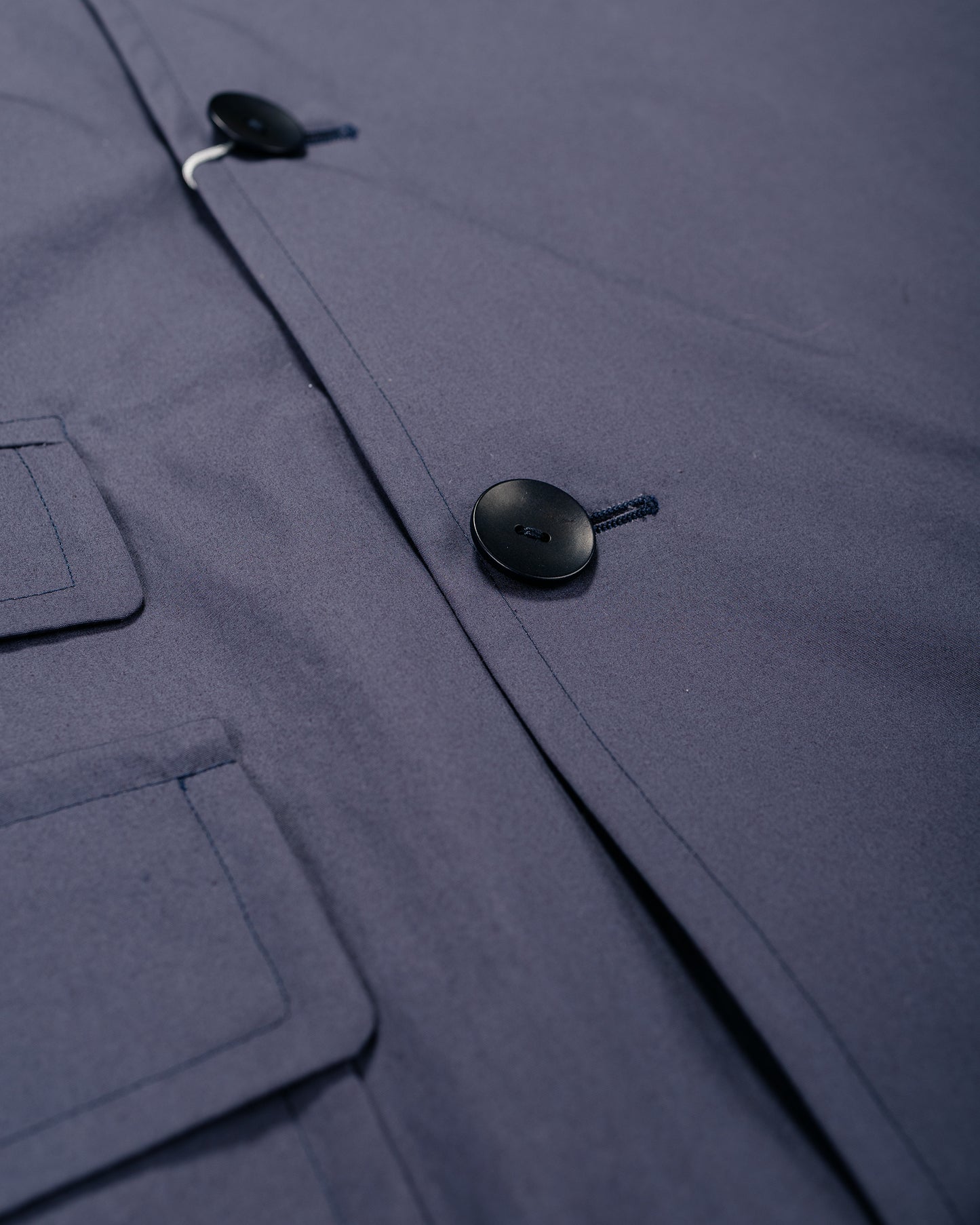 Cohérence Corb II Weather Resistant Cotton Light Over Coat Slate Blue