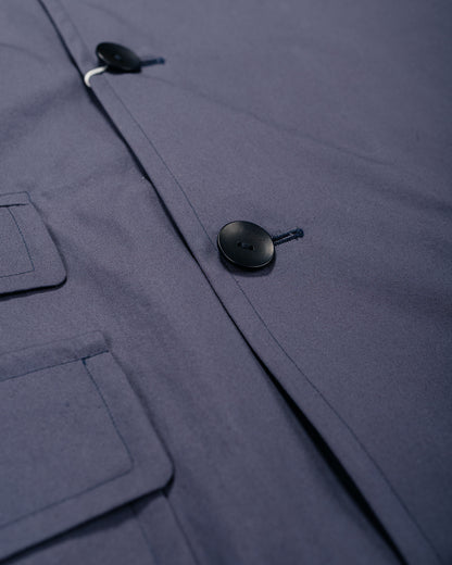 Cohérence Corb II Weather Resistant Cotton Light Over Coat Slate Blue