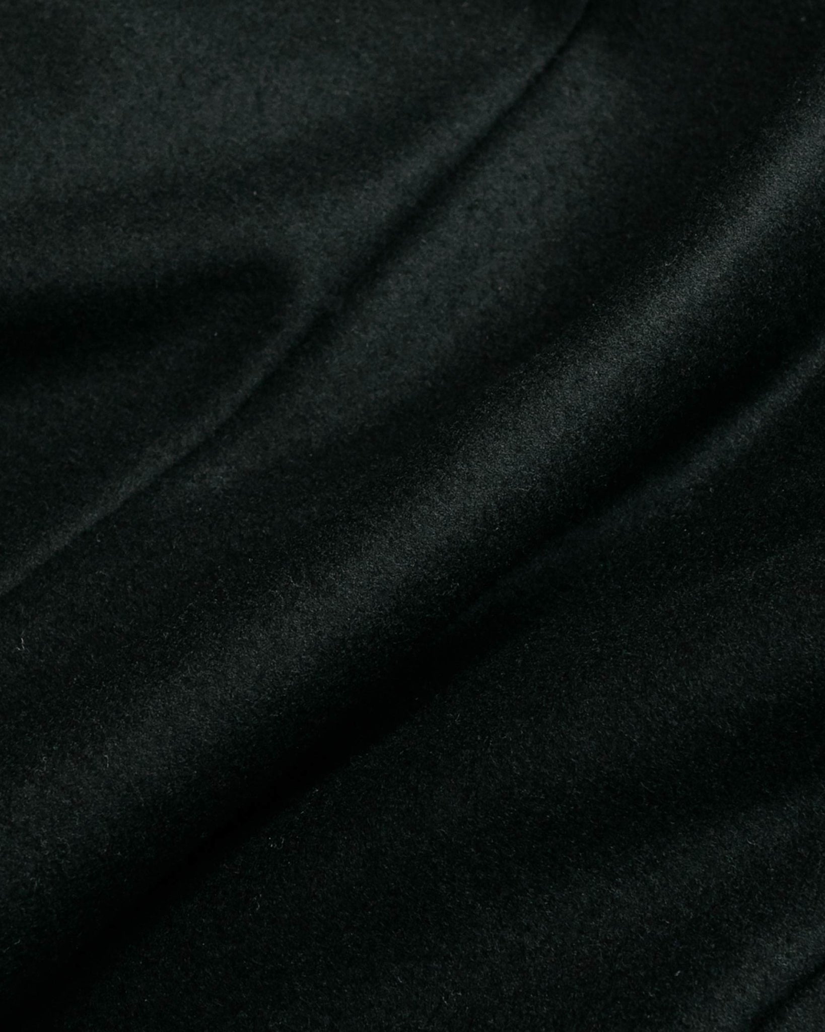 Cohérence Corb Melton Jersey Over Coat Black Fabric