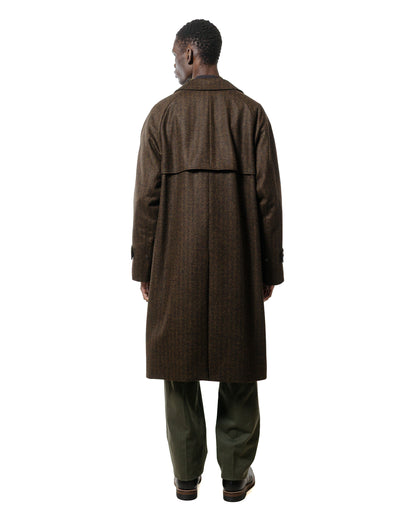 Cohérence FouFou II Coat Chevron Tweed Jersey Brown