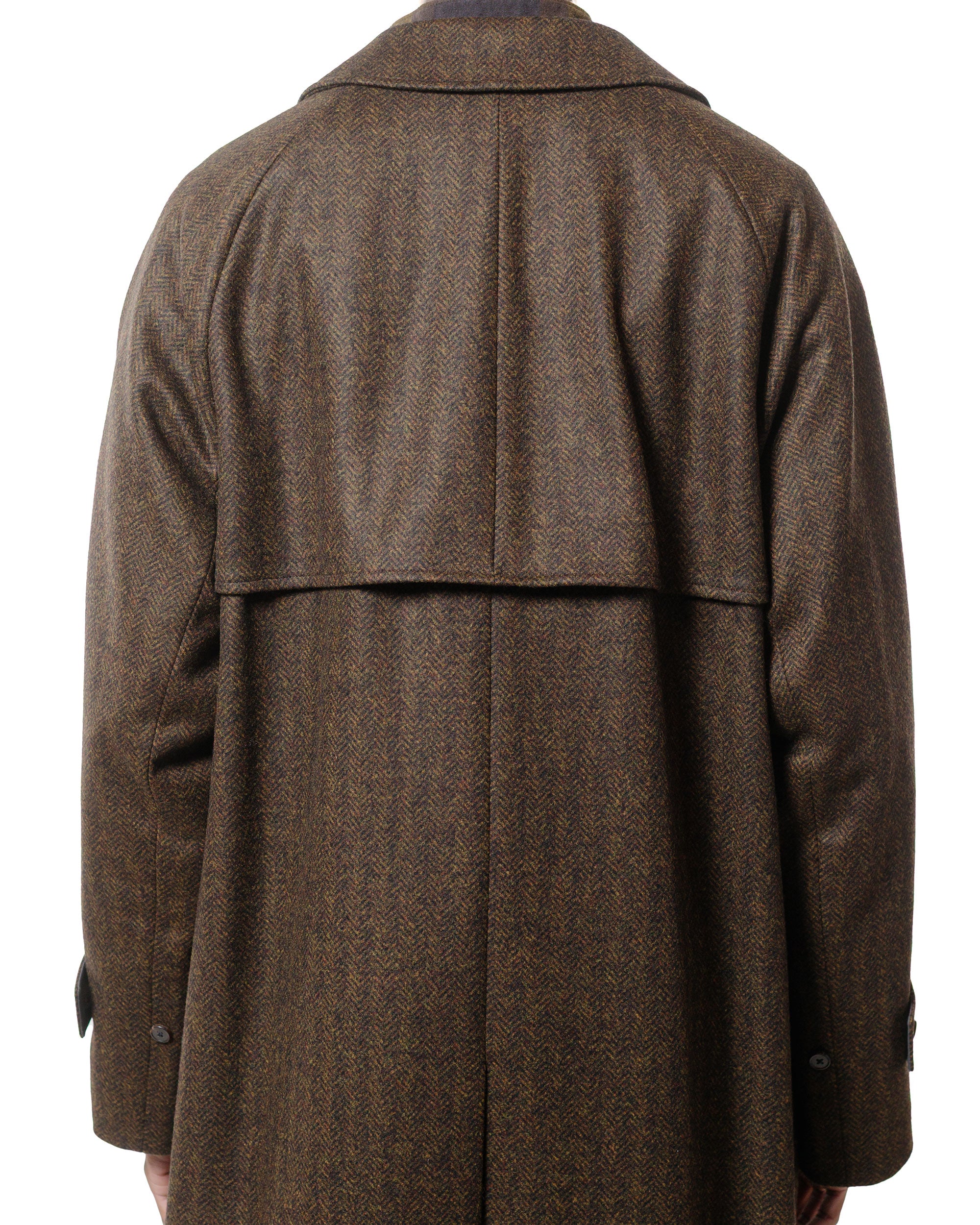 ジャケット・アウター Coherence Foufou sizeM Coherence FouFou II Coat Tweed Jersey Chevron Brown – Clutch Cafe
