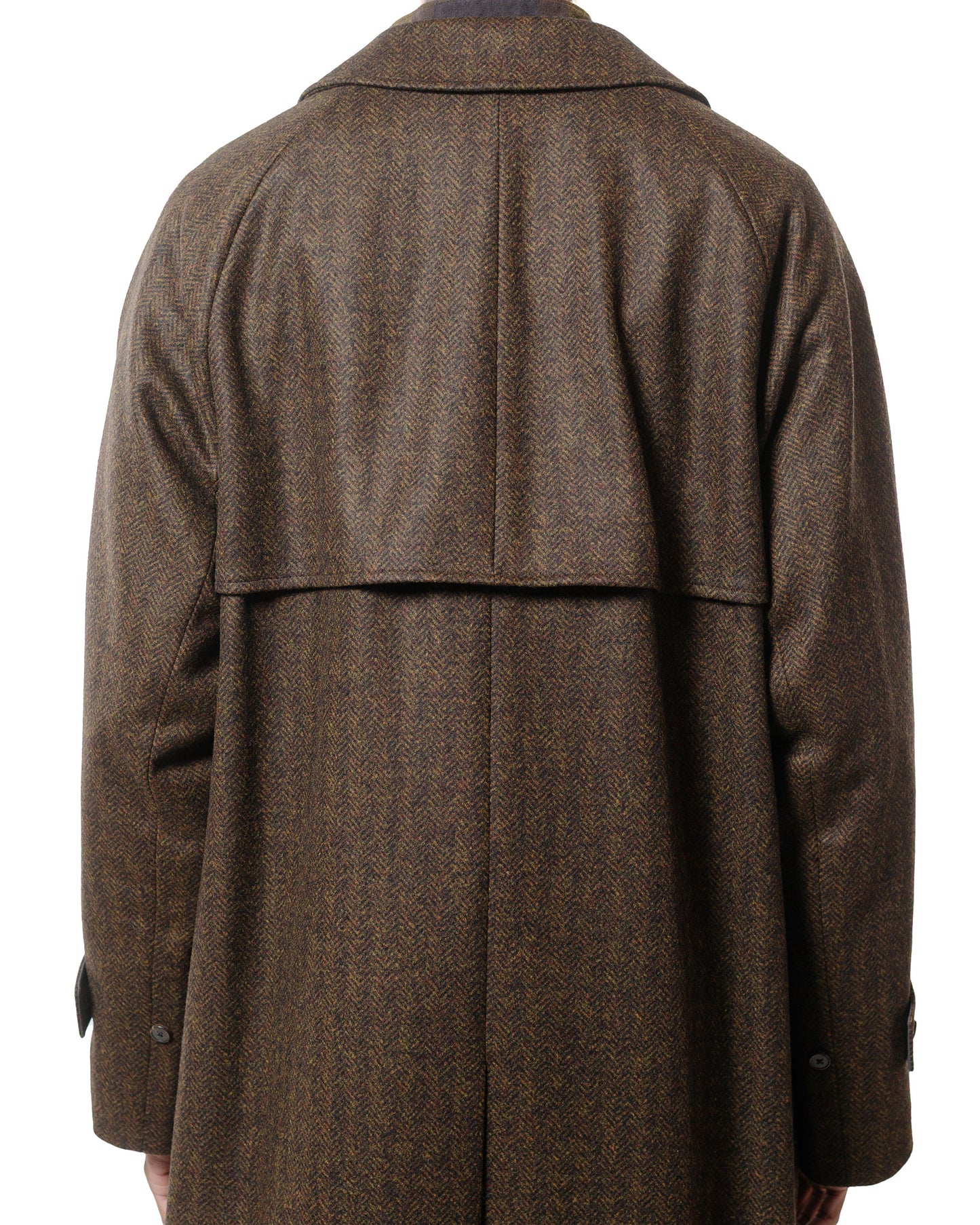 Cohérence FouFou II Coat Chevron Tweed Jersey Brown
