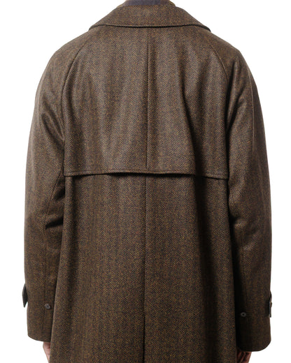 Cohérence FouFou II Coat Chevron Tweed Jersey Brown
