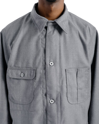 Cohérence Jackson Rover Wool Twill Grey Nailhead