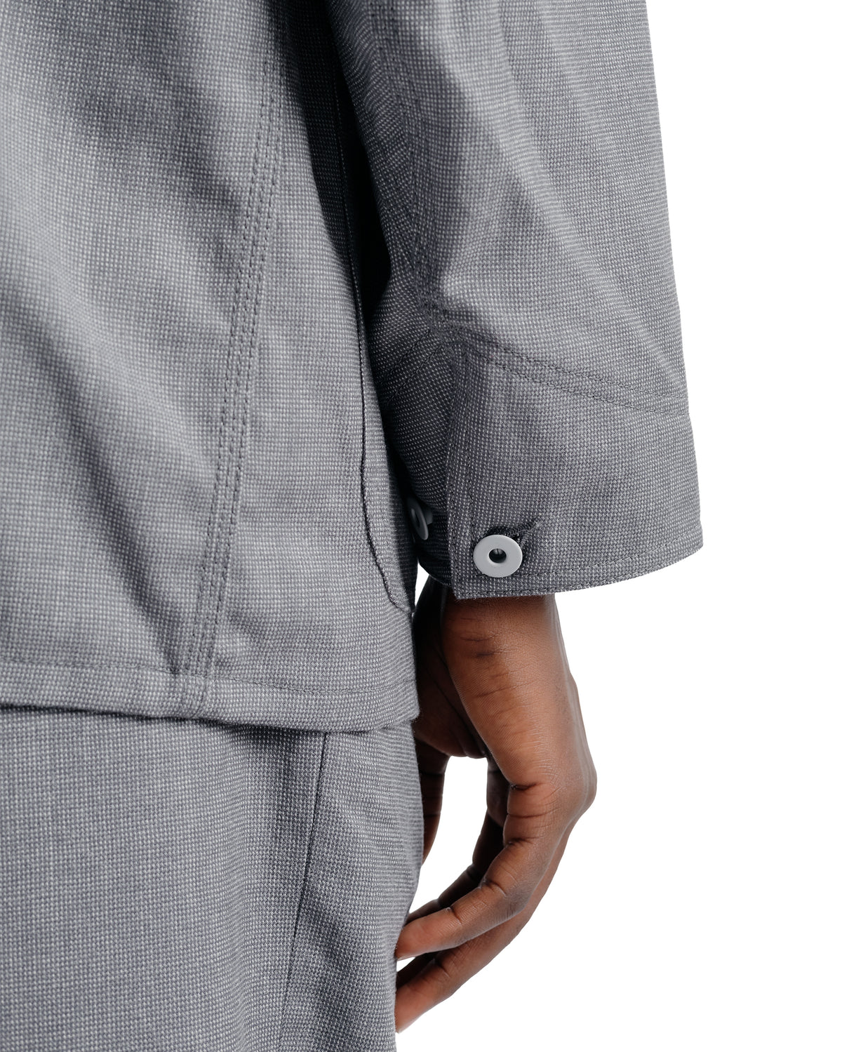 Cohérence Jackson Rover Wool Twill Grey Nailhead