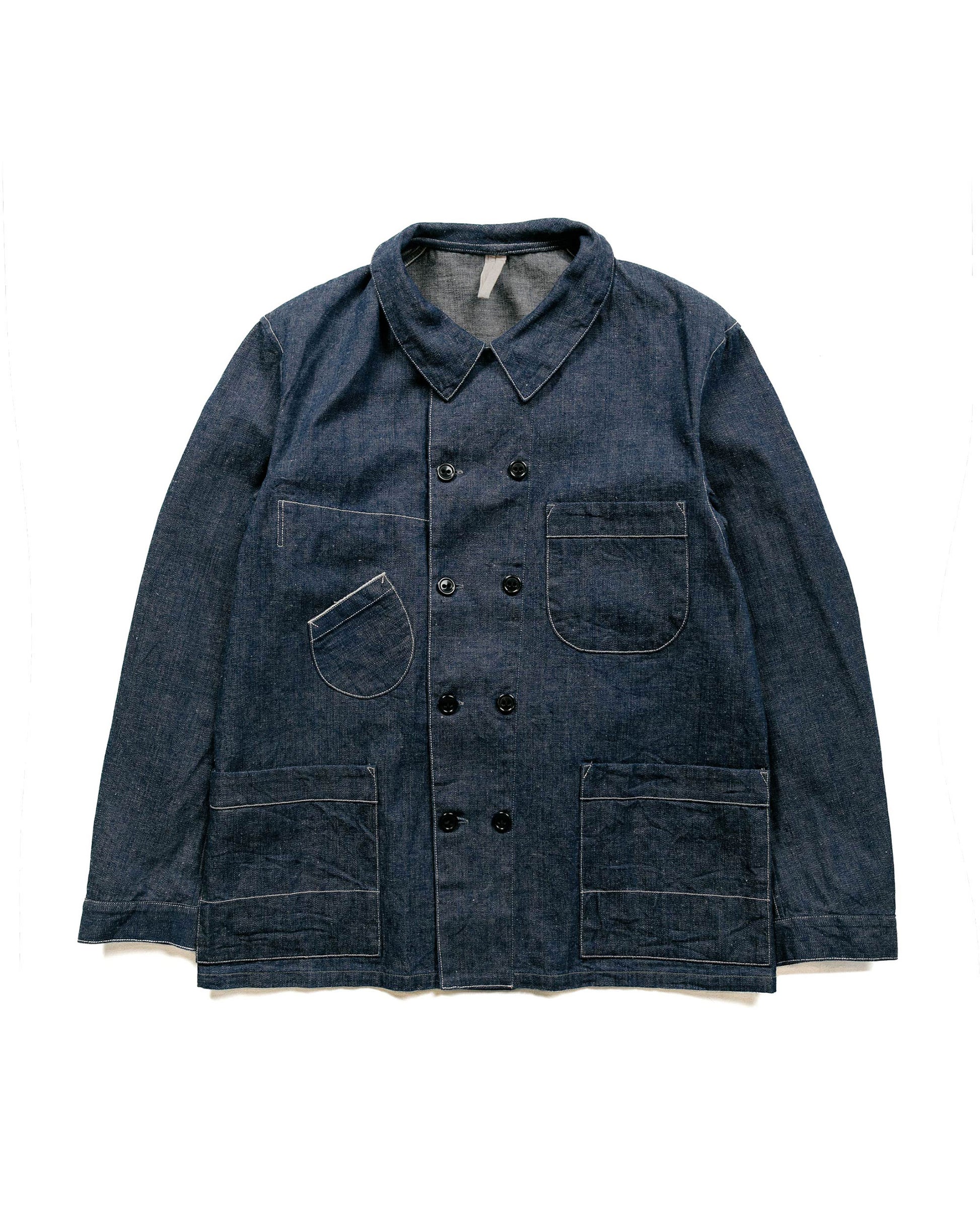 Cohérence Kees 10oz Logger Selvedge Denim Jacket Indigo