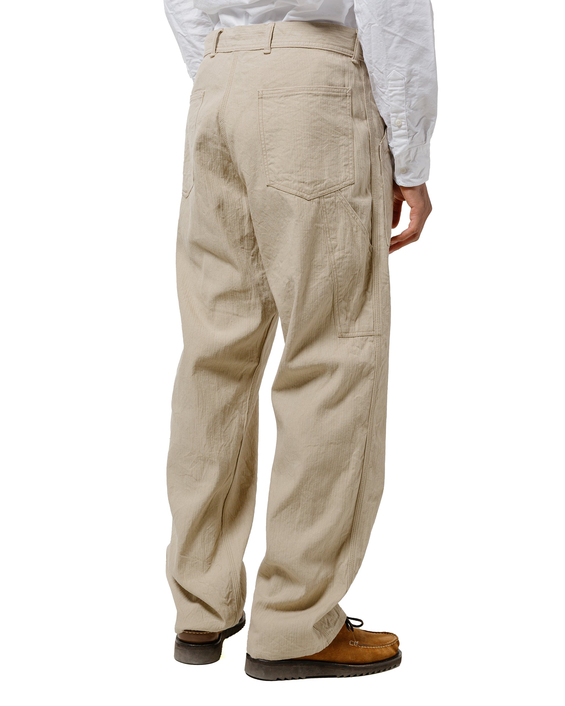 Cohérence Paul Linen/Cotton Chevron Trouser Ivory