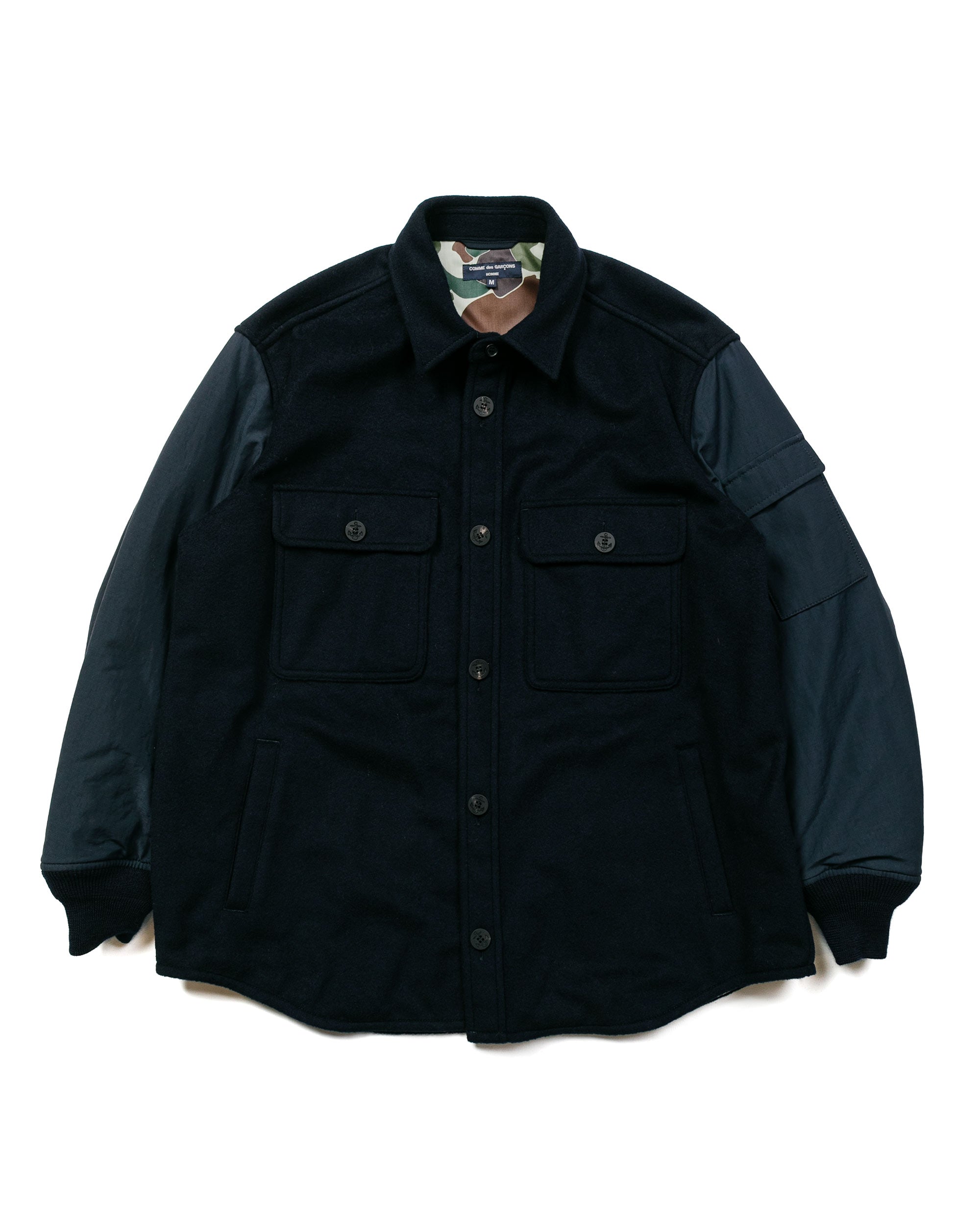 Comme des Garcons HOMME CPO Jacket Charcoal Black