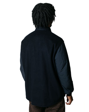 Comme des Garçons HOMME CPO Jacket CharcoalBlack model back