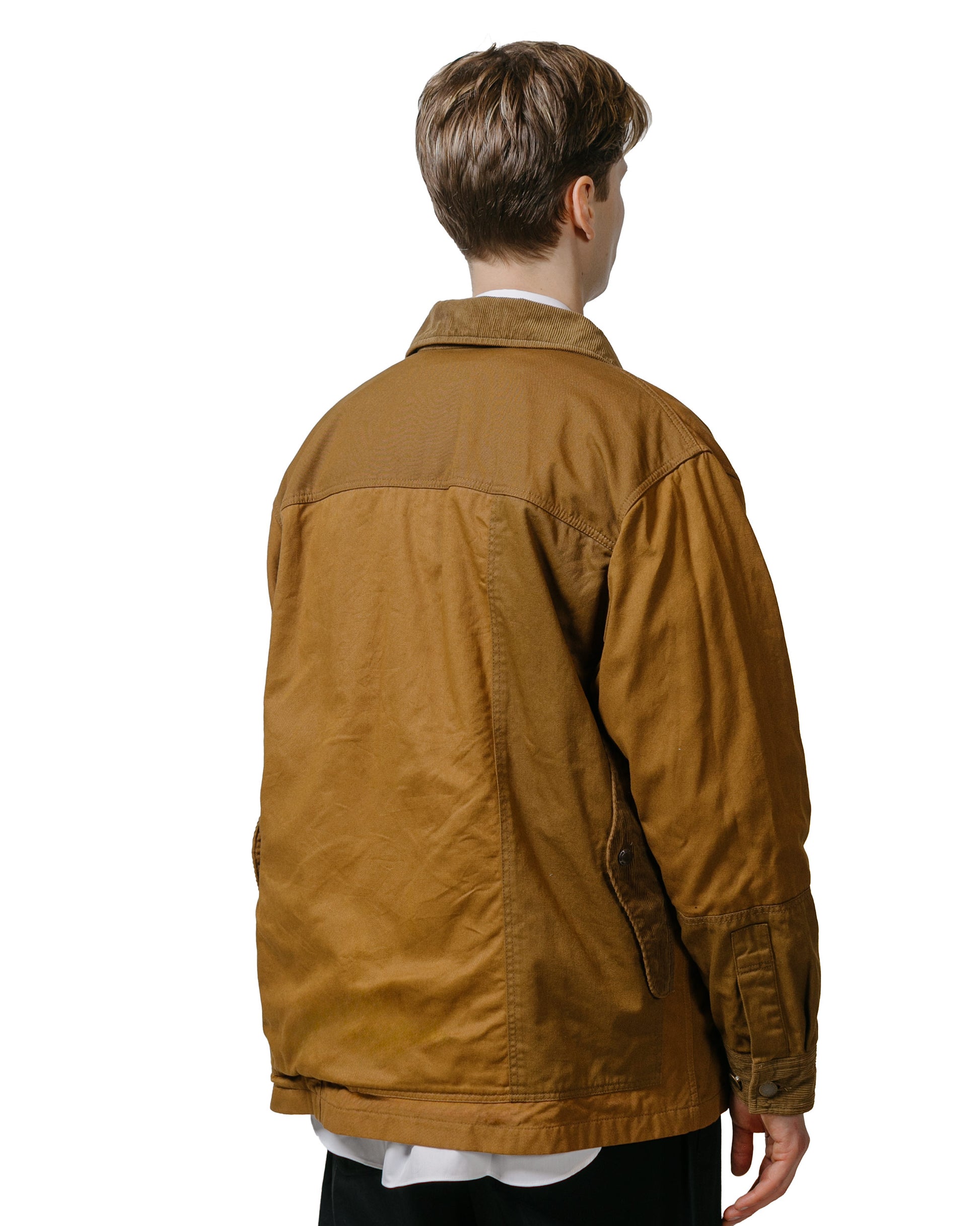 Comme des Garçons HOMME Cotton Drill Jacket Brown model back