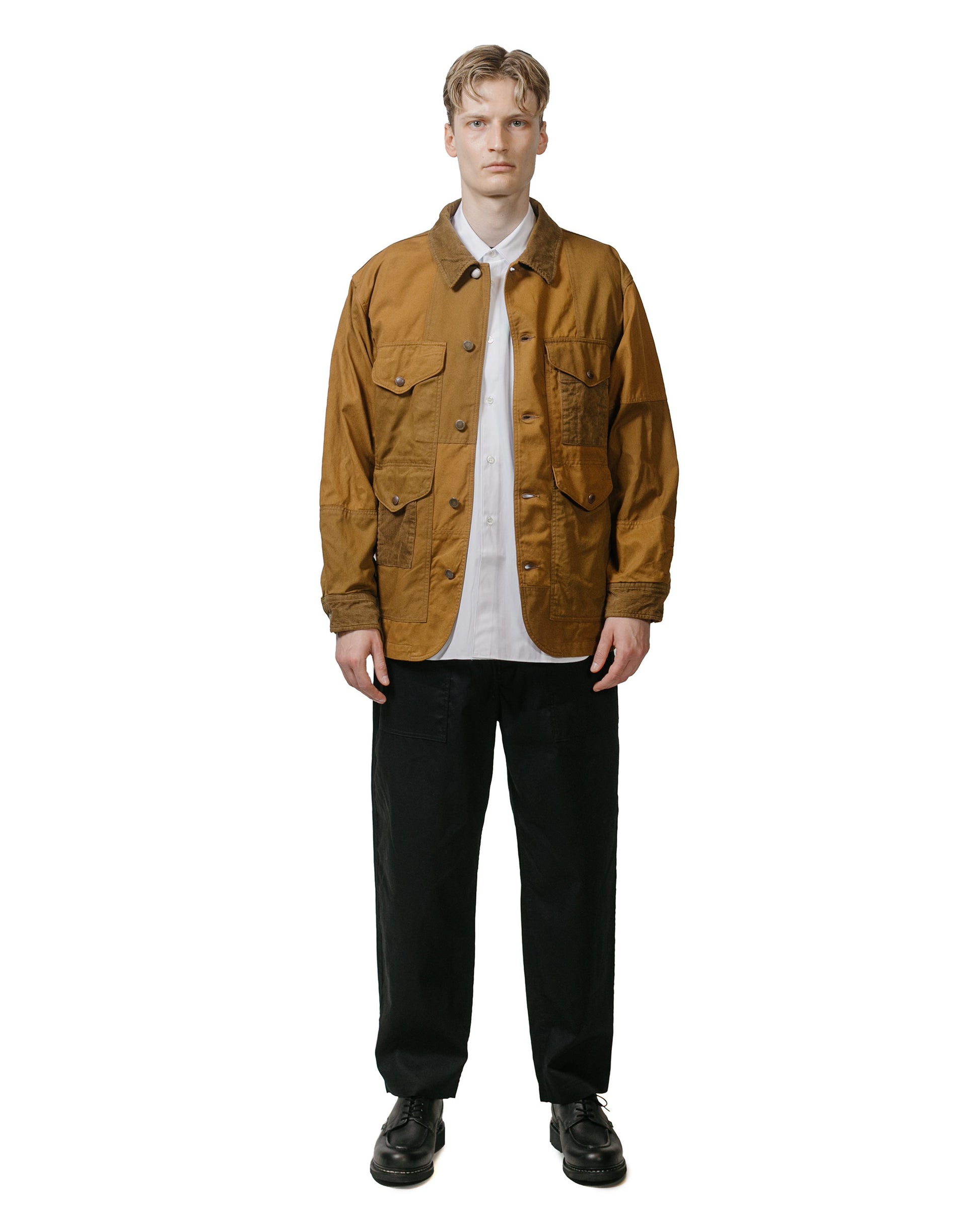 Comme des Garçons HOMME Cotton Drill Jacket Brown model full