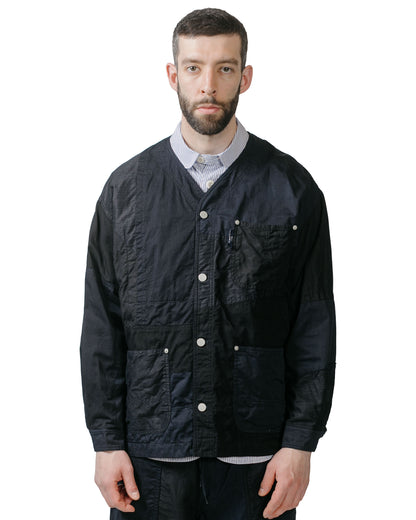 Comme des Garçons HOMME Multi Fabric Jacket Navy model front