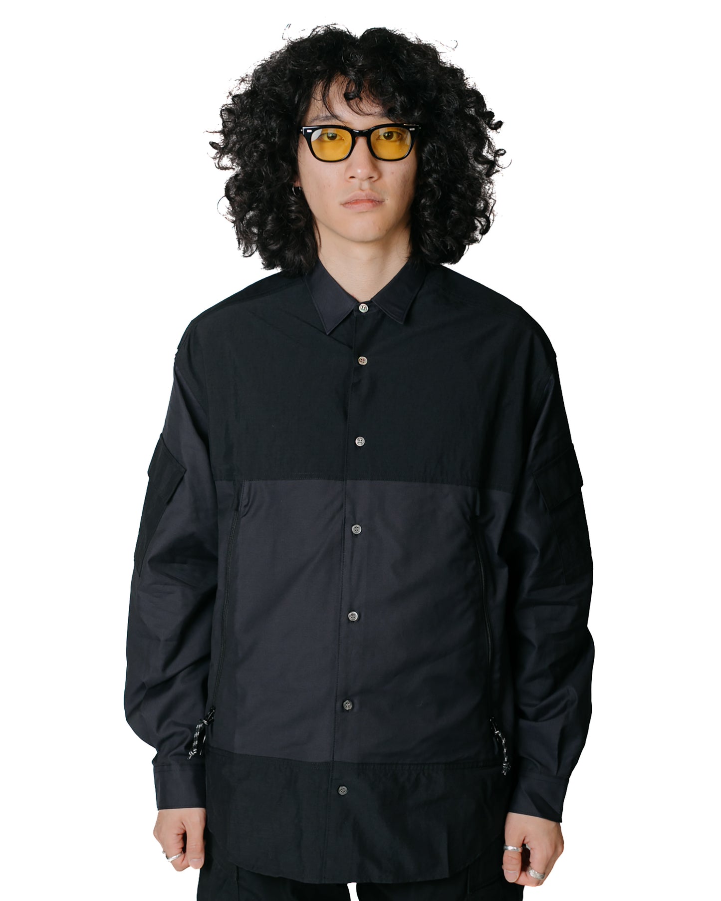 Comme des Garçons HOMME Utility Shirt Black Model Front