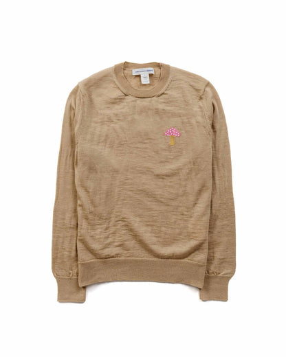 Comme des Garçons SHIRT Brett Westfall Mushroom Knit Sweater Beige